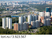 Вид сверху на МКАД и район Северный города Москвы, Россия (2012 год). Редакционное фото, фотограф Николай Винокуров / Фотобанк Лори