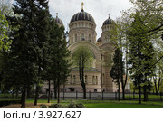 Латвия. Город Рига. Рижский кафедральный собор Рождества Христова (1884 год) (2012 год). Стоковое фото, фотограф Orion34 / Фотобанк Лори
