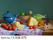 Натюрморт с овощами и сыром. Стоковое фото, фотограф Julia Ovchinnikova / Фотобанк Лори