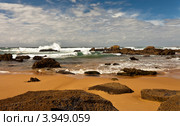 Берег Атлантического океана. Каштележу. Алгарве. Португалия (Algarve; Praia  do Castelejo) (2012 год). Стоковое фото, фотограф Виктория Катьянова / Фотобанк Лори