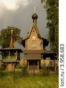 Церковь Платона Студийского в Подомо. Вологодская область (2010 год). Стоковое фото, фотограф Наталья Нестерова / Фотобанк Лори