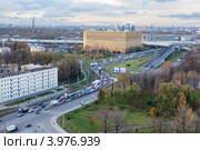 Вид на съезд с кольцевой автодороги в районе Рыбацкое, Санкт-Петербург (2012 год). Редакционное фото, фотограф Кекяляйнен Андрей / Фотобанк Лори