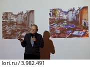 Творческая встреча с фотографом Стивом Шапиро. Выставка Проживая Америку. Галерея Братьев Люмьер. 2012. Редакционное фото, фотограф Victoria Demidova / Фотобанк Лори