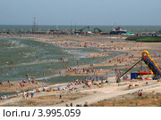 Пляж и порт в городе Ейске во время отлива (2012 год). Стоковое фото, фотограф Алексей Гусев / Фотобанк Лори