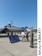 Международный авиационно-космический салон Макс-2011. Американский самолет McDonnell Douglas F-15E Strike Eagle. Редакционное фото, фотограф Игорь Долгов / Фотобанк Лори