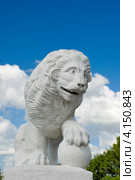 Лев. Скульптура на стрелке Елагина острова. Санкт-Петербург (2012 год). Стоковое фото, фотограф Александр Щепин / Фотобанк Лори