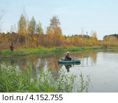 Рыбаки на осенней рыбалке (2012 год). Редакционное фото, фотограф Анна Мишина / Фотобанк Лори