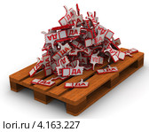 Положительные отзывы лежат на евро поддоне. Стоковая иллюстрация, иллюстратор WalDeMarus / Фотобанк Лори