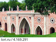 Большой каменный мост (Готический мост), Усадьба Царицыно, Москва (2010 год). Редакционное фото, фотограф Алексей Стоянов / Фотобанк Лори