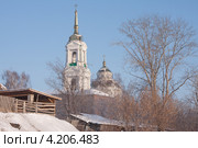 Покровская церковь, город Елабуга. Зима (2012 год). Стоковое фото, фотограф Андрей Ижаковский / Фотобанк Лори