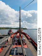 Палуба старинного корабля "Мико". Савонлинна, Финляндия (2012 год). Редакционное фото, фотограф Виктор Карасев / Фотобанк Лори