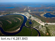 Поселок Варьеган, Нижневартовский район, река Аган (2012 год). Стоковое фото, фотограф Владимир Мельников / Фотобанк Лори