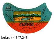 Этикетка тонизирующего напитка "Саяны" Редакционная иллюстрация, иллюстратор Евгений Амбросимов / Фотобанк Лори