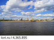Город Благовещенск. Набережная (панорамный вид с реки Амур) (2012 год). Стоковое фото, фотограф Konstantin Kartashov / Фотобанк Лори