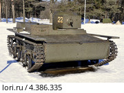 Малый плавающий танк Т-38. Экспозиция мемориального комплекса "Прорыв блокады Ленинграда". (2013 год). Редакционное фото, фотограф Владимир Кошарев / Фотобанк Лори