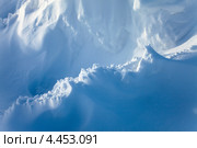Фактурный снежный сугроб. Стоковое фото, фотограф Владимир Мельников / Фотобанк Лори