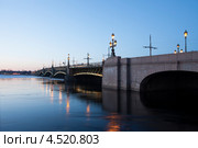 Санкт-Петербург. Троицкий мост (2013 год). Редакционное фото, фотограф Литвяк Игорь / Фотобанк Лори