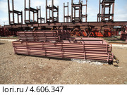 Компенсаторы газоходов на сборочной площадке (2013 год). Редакционное фото, фотограф Валерий Акулич / Фотобанк Лори