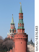 Москва. Вид на кремлёвские башни с Большого Москворецкого моста (2013 год). Стоковое фото, фотограф Александр Тарасенков / Фотобанк Лори