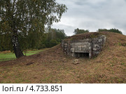 Долговременная огневая точка на рубеже обороны Москвы, Бородино (2012 год). Редакционное фото, фотограф Игорь Долгов / Фотобанк Лори
