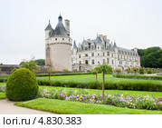 Замок Шенонсо (Château de Chenonceau). Долина реки Луары. Франция (2013 год). Стоковое фото, фотограф E. O. / Фотобанк Лори
