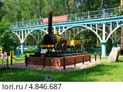 Новосибирск. Макет паровоза Черепановых (2013 год). Редакционное фото, фотограф Цибаев Алексей / Фотобанк Лори