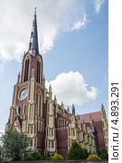 Костёл Пресвятой Троицы , Гервяты, Беларусь (2013 год). Стоковое фото, фотограф Михаил Широков / Фотобанк Лори
