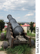 Старинная пушка в Золочевском замке (2013 год). Стоковое фото, фотограф Михаил Широков / Фотобанк Лори