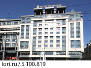 Москва, гостиница «Интерконтиненталь Москва Тверская» на Тверской (2013 год). Редакционное фото, фотограф Дмитрий Неумоин / Фотобанк Лори