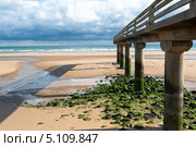Omaha beach , Normandy, France-один из пяти пляжей высадки десанта союзников во время войны (2013 год). Стоковое фото, фотограф Татьяна Кахилл / Фотобанк Лори