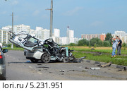 Авария, ДТП. Москва (2013 год). Редакционное фото, фотограф Олег Пчелов / Фотобанк Лори