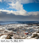 Предприятие газопромышленного комплекса в Западной Сибири. Стоковое фото, фотограф Владимир Мельников / Фотобанк Лори