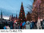 Новогодние гуляния на Красной площади в Москве, 2014 год. Редакционное фото, фотограф Брагин Алексей Георгиевич / Фотобанк Лори