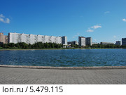 Гольяновский пруд в солнечный летний день, район Гольяново, Москва (2011 год). Стоковое фото, фотограф lana1501 / Фотобанк Лори