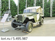 Легковой автомобиль ГАЗ - 67Б (СССР).Музей военной техники на Поклонной горе в Москве (2013 год). Редакционное фото, фотограф stargal / Фотобанк Лори