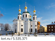 Город Углич. Богоявленский женский монастырь. Церковь Федоровской иконы Божией Матери (2014 год). Стоковое фото, фотограф Сергей Лаврентьев / Фотобанк Лори