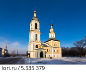 Город Углич. Казанская церковь (2014 год). Стоковое фото, фотограф Сергей Лаврентьев / Фотобанк Лори