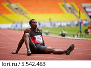 Кристиан Малкольм (Великобритания) на соревнованиях по легкой атлетике IAAF World Challenge, Москва (2012 год). Редакционное фото, фотограф Losevsky Pavel / Фотобанк Лори
