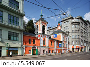 Храм Святителя Николая в Кленниках, Москва, улица Маросейка (2013 год). Редакционное фото, фотограф Александр Гаценко / Фотобанк Лори