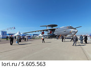 Международный авиационно-космический салон МАКС-2013. А-50 - самолёт дальнего радиолокационного обнаружения и управления. Редакционное фото, фотограф Игорь Долгов / Фотобанк Лори