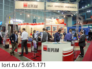 Стенд ОАО Пергам в ExpoCoating 28 февраля 2012, Москва. Редакционное фото, фотограф Losevsky Pavel / Фотобанк Лори