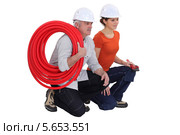 команда рабочих. Стоковое фото, фотограф Phovoir Images / Фотобанк Лори