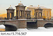 Мост Ломоносова (бывший Чернышёв мост), Санкт-Петербург (2014 год). Стоковое фото, фотограф Валерия Попова / Фотобанк Лори