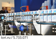 Технологическая линия по производству молока в упаковке Tetra-Pak (2013 год). Редакционное фото, фотограф Александр Замараев / Фотобанк Лори