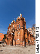 Курск. Католический храм Успения Пресвятой Богородицы (1896 г.). Место венчания Казимира Малевича. Объект культурного наследия РФ (2014 год). Стоковое фото, фотограф Иван Марчук / Фотобанк Лори