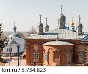 Свято-Введенский Макариевский мужской епархиальный монастырь. Белевский район, Село Жабынь. Общий вид (2014 год). Стоковое фото, фотограф Игорь Низов / Фотобанк Лори
