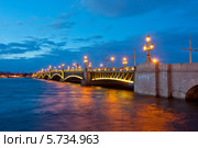 Санкт-Петербург. Троицкий мост (2013 год). Редакционное фото, фотограф Литвяк Игорь / Фотобанк Лори