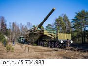 Ленинградская область. Краснофлотск. Форт Красная Горка. 305-мм артиллерийская установка ТМ-3-12 (2014 год). Редакционное фото, фотограф Литвяк Игорь / Фотобанк Лори