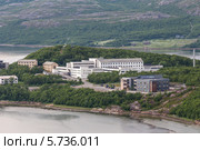 Вид на больницу Дрестёйа в Киркенесе (2013 год). Стоковое фото, фотограф Алексей Шматков / Фотобанк Лори