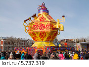 Празднование масленицы в Самаре (2014 год). Редакционное фото, фотограф Ален Лагута / Фотобанк Лори